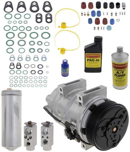 AC Compressor, Xc90 03-05 A/C Compressor Kit, 2.5/2.9L, W/O Rear Air | Replacement REPV191118