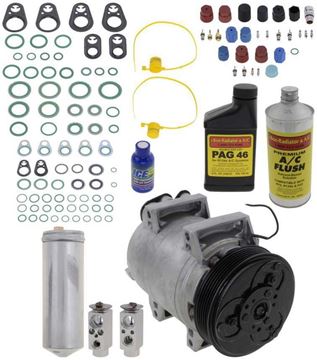 AC Compressor, Xc90 2005 A/C Compressor Kit, 2.9L, W/O Rear Air | Replacement REPV191127