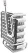 AC Evaporator, Accord 94-97 A/C Evaporator, Serpentine, 3-1/4 In. Depth, 11-1/4 In. H, 9-1/2 In. W, #8 Inlet Fit | Replacement REPH191702
