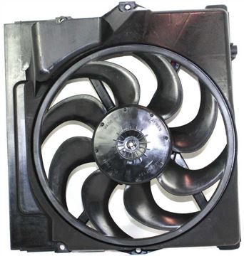 BMW Cooling Fan Assembly-Single fan, A/C Condenser Fan | Replacement B190904