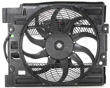 BMW Cooling Fan Assembly-Single fan, A/C Condenser Fan | Replacement B190912
