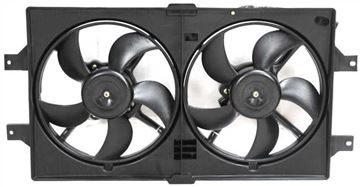 Chrysler, Dodge Cooling Fan Assembly, Concorde/Intrepid 98-04/Lhs 99-01 Radiator Fan Assembly, Dual Fan, Stamped Nmc/Nmd/Nms | Replacement D160906