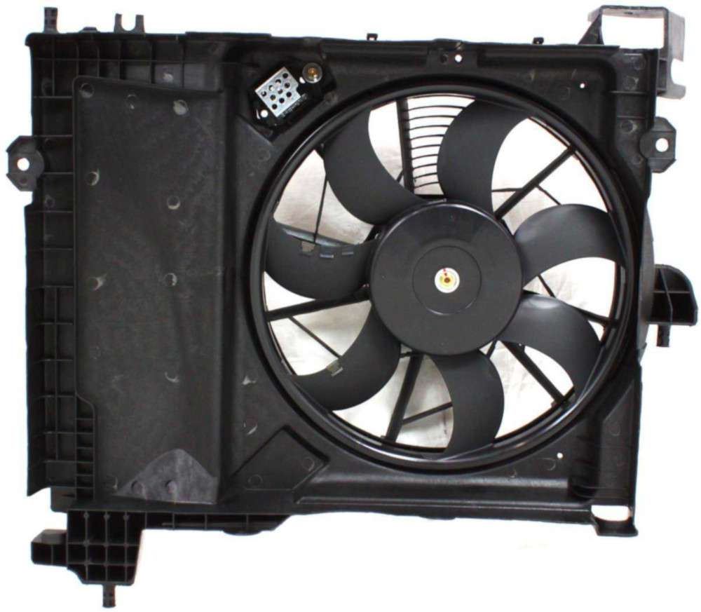 Dodge, Chrysler Front Cooling Fan Assembly-Single fan, A/C Condenser ...