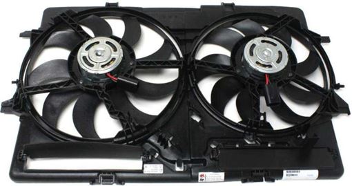 Dual Radiator & Condenser Cooling Fan Assembly for 02-08 Audi A4 1.8/2.0L