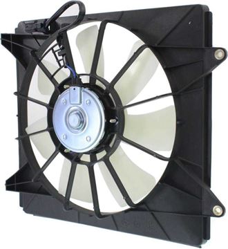 Acura, Honda Passenger Side Cooling Fan Assembly-Single fan, A/C Condenser Fan | Replacement REPH160971