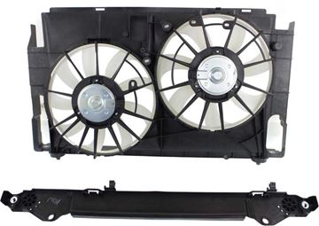 Toyota Cooling Fan Assembly, Rav4 13-17 Radiator Fan Assembly, Dual Fan, (Exc. Hybrid Model), North America Built | Replacement REPT160939