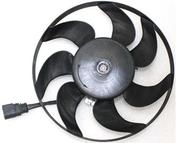 Audi, Volkswagen Passenger Side Cooling Fan Assembly-Single fan, A/C Condenser Fan | Replacement REPV160502
