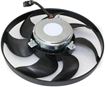 Audi, Volkswagen Passenger Side Cooling Fan Assembly-Single fan, A/C Condenser Fan | Replacement REPV160502