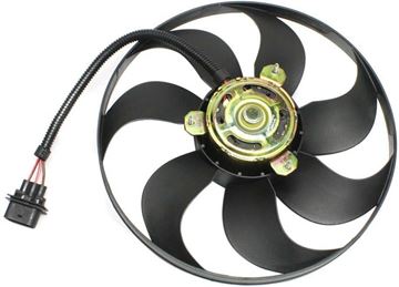 Volkswagen Driver Side Cooling Fan Assembly-Single fan, Radiator Fan | Replacement REPV160922