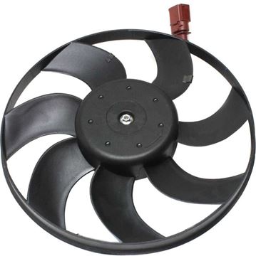 Volkswagen Passenger Side Cooling Fan Assembly-Single fan, A/C Condenser Fan | Replacement REPV318402
