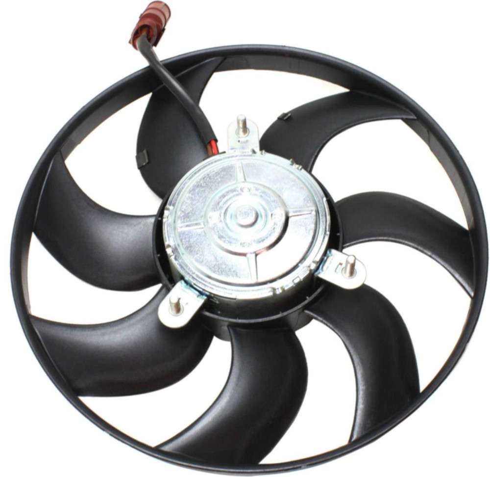 Volkswagen Passenger Side Cooling Fan Assembly-Single fan, A/C ...
