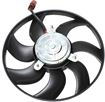 Volkswagen Passenger Side Cooling Fan Assembly-Single fan, A/C Condenser Fan | Replacement REPV318402