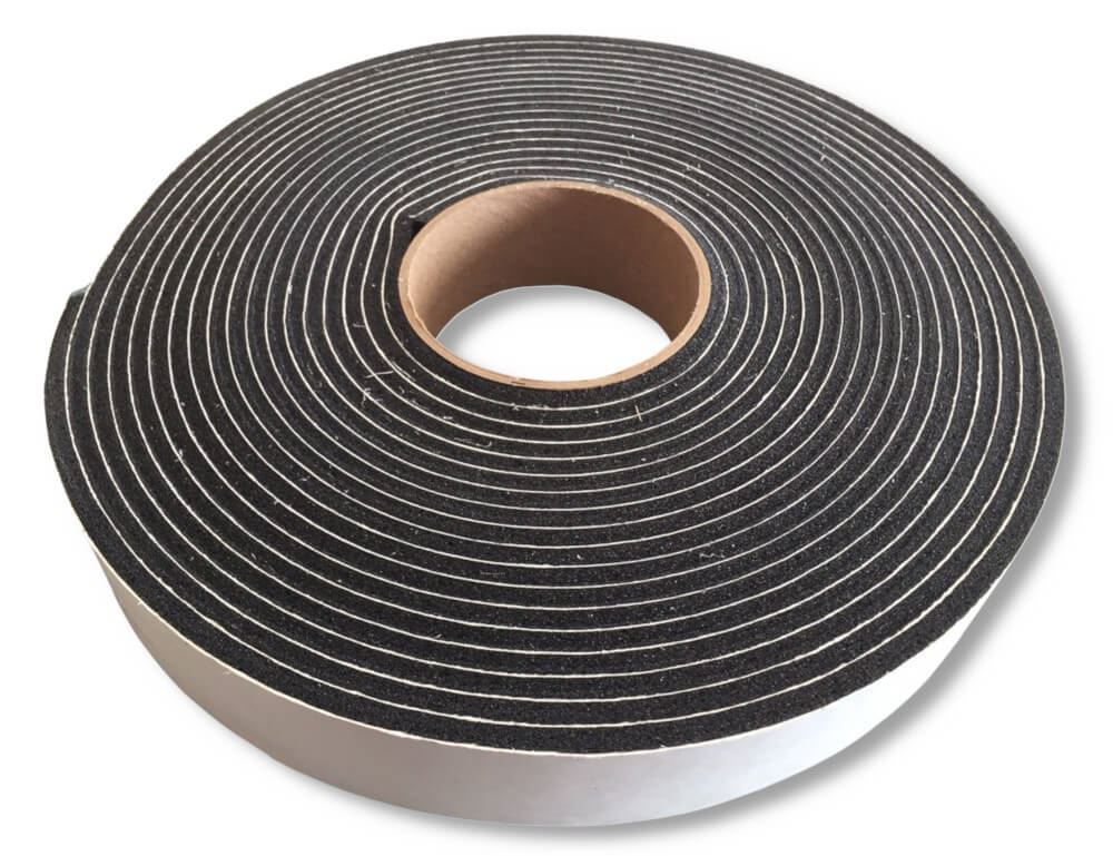 1.5" Foam Tape Seal on Paper for Truck Cap, Topper, 30' Roll CTP150