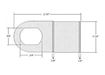 Flat Metal Lock Retainer Plate | Bauer THW1086