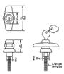 Side Access Window T-Handle Lock Kit for Truck Cap keyd J327 | T500J