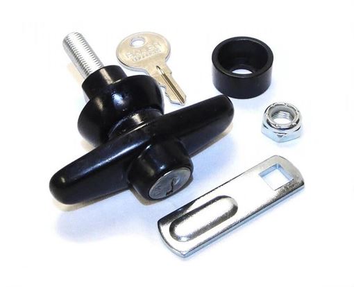 Side Access Window T-Handle Lock Kit for Truck Cap keyd J327 | T500J