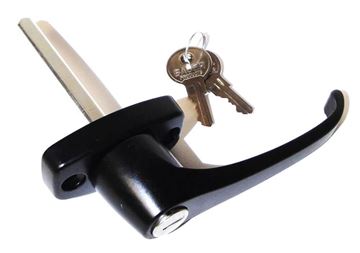 Black Locking L-Handle, 360 degree turn, 3" shank | Century T211L