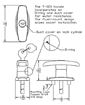 Statewide Matching Set T-Handle Locks, Fully Threaded Shanks, Truck Cap Topper