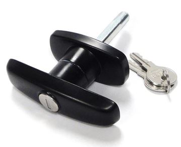 Complete Kit Keyed with Key J327 Gordon Glass Co. Bauer Matching Set Locking T-Handle 