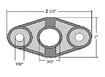 Plastic Spacer/Cam Plate for T-handle Locks, 2 Pack