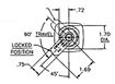 Round Push Button Lock, Right | Eberhard 860-700R