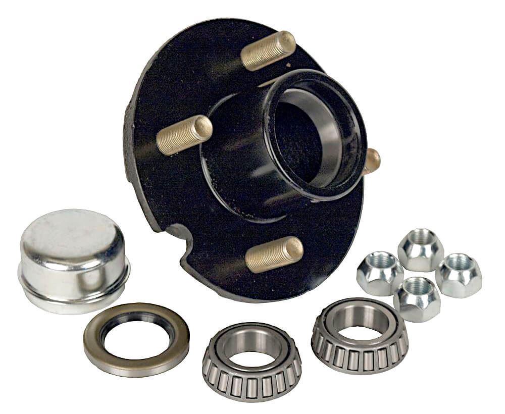 4 Bolt Trailer Hub Kit for 11/16" Spindle, 1350 lbs Capacity CE