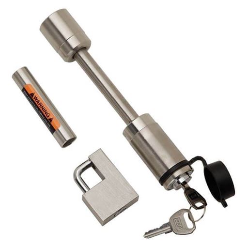 Bulldog Stainless Steel Dogbone & Coupler Lock Combo, Cequent 580406