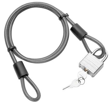 Multi-Purpose Cable with Lock & Keys, 4' x 5/16", Tow Ready 63255