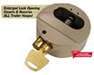 Solid Steel "Hockey Puck" Internal Shackle Trailer Lock, Trimax THPXL