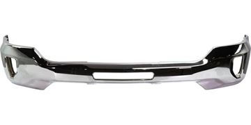 Bumper-Front, Chrome, for Models w/ Impact Bar Skid Plate, Replacement RC01010012
