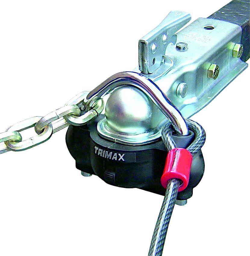 Trailer Universal Hardened Steel Dual Purpose Coupler Lock Trimax UMAX100