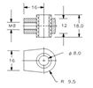 Prop end fittings, Suspa D68-01006