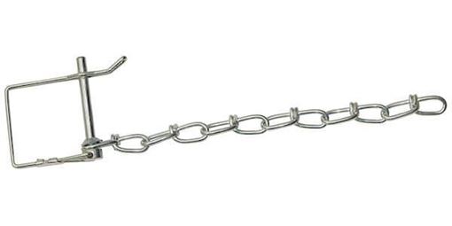1/4 inch safety pin with 8 inch chain