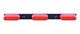 Red Identification Light Bar, Steel Base, Red Lens, Peterson 136-3R