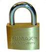 Marine Grade 1.25" Solid Brass Padlock, Hardened Shackle, Trimax TPB75