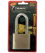 Hardened 50mm Solid Steel Square Padlock, 2.25" x 10mm Shackle, Trimax TPL275L