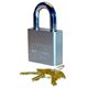 Hardened 50mm Solid Steel Square Padlock, 1.25" x 10mm Shackle, Trimax TPL175S