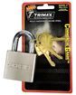 Hardened 50mm Solid Steel Square Padlock, 1.25" x 10mm Shackle, Trimax TPL175S