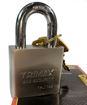 Hardened 50mm Solid Steel Square Padlock, 1.25" x 10mm Shackle, Trimax TPL175S