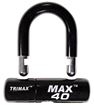 Multi-Purpose Disc U-Lock, Black Sleeve over Chrome, Trimax MAX40BK