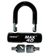 Multi-Purpose Disc U-Lock, Black Sleeve over Chrome, Trimax MAX40BK