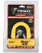 Multi-Purpose Disc U-Lock, Yellow Sleeve over Chrome, Trimax MAX40YL