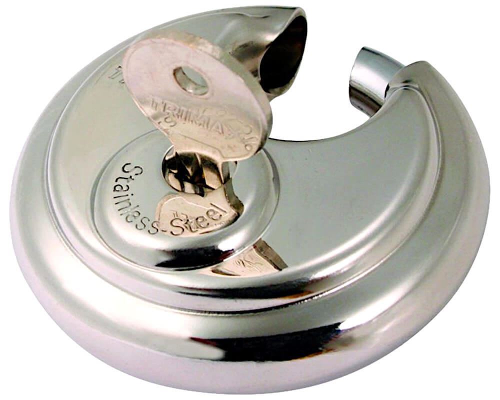 Stainless Steel 70mm Round Padlock Keyed Alike 3 Pack Trimax TRP3170