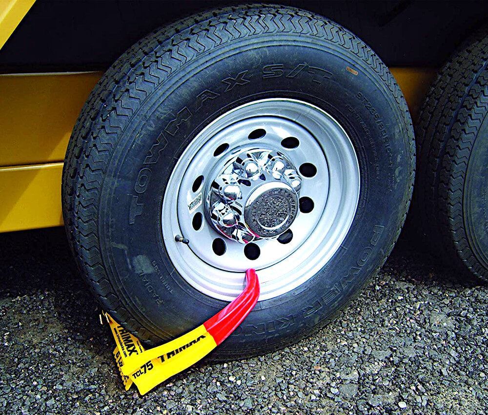 Deluxe Universal Chock Lock Dual Action Wheel Lock Trimax TCL75