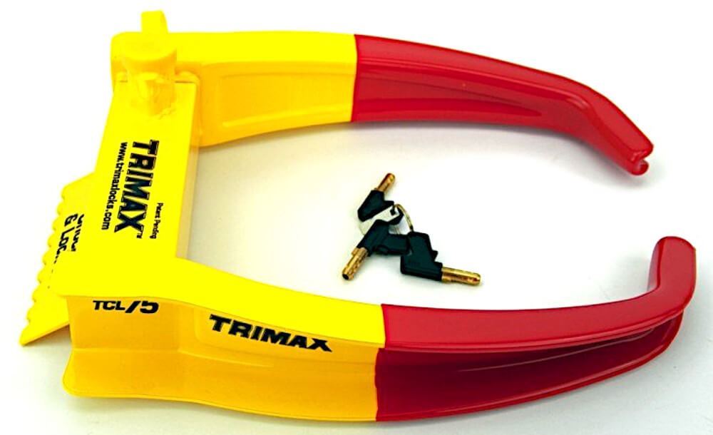 Deluxe Universal Chock Lock Dual Action Wheel Lock Trimax TCL75