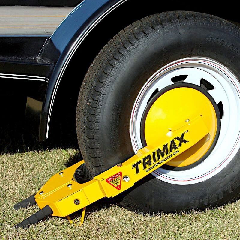 UltraMax Adjustable Wheel Lock, Heavy Steel Disc Trimax TWL100