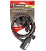Trimaflex Coiled & Keyed Braided Cable Lock 6' x 12mm, Trimax TKC126