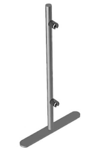 Round Portable Partition End Post, 24” x 1”, CRL PP24E