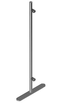 Round Portable Partition End Post, 36” x 1”, CRL PP36E