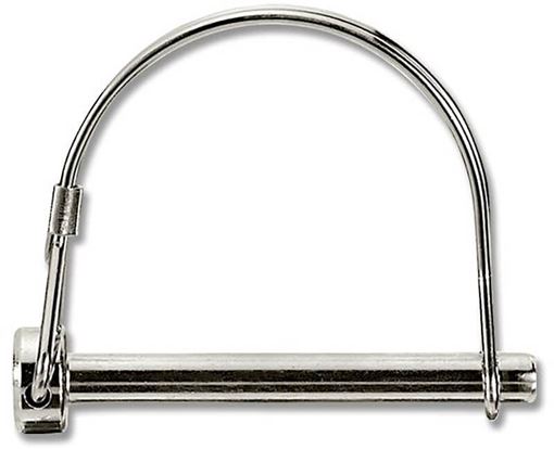 Trailer Wire Lock Pin 1/4" x 2" Round, Pivot Point WIRE-1RD